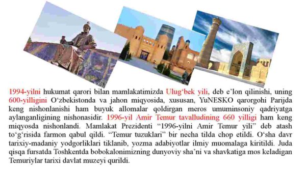 Mustaqillik yillarida O'zbekistondagi ma'naviy va madaniy taraqqiyot - Image 4