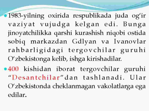 O'zbekistonning mustaqillikka erishishi arafasidagi ijtimoiy-siyosiy va iqtisodiy ahvoli - Image 4