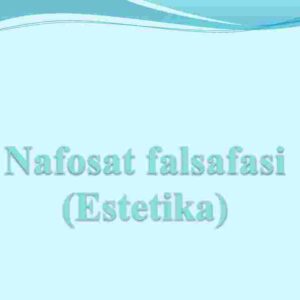 Nafosat falsafasi (Estetika)