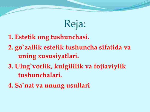 Nafosat falsafasi (Estetika) - Image 2