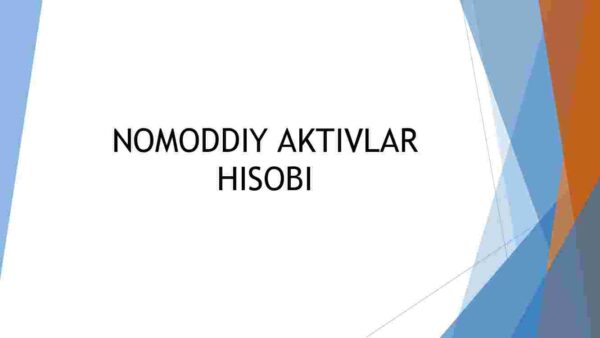 Nomoddiy aktivlar hisobi