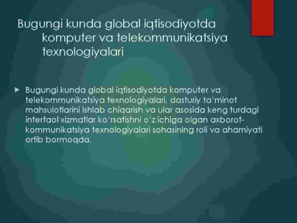O'zbekistonda axborot kommunikatsiya texnologiyalarining rivojlanish tahlili - Image 3