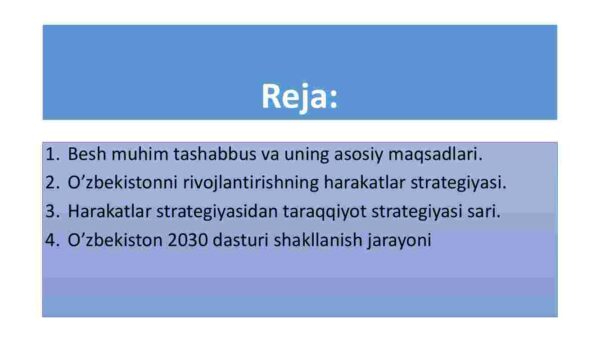 O'zbekistonda amalga oshirilayotgan so'ngi islohotlar - Image 2