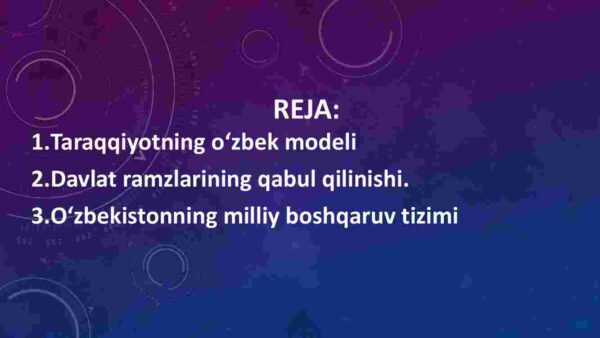 O'zbekistonning o'ziga xos istiqlol va taraqqiyot yo'li - Image 2
