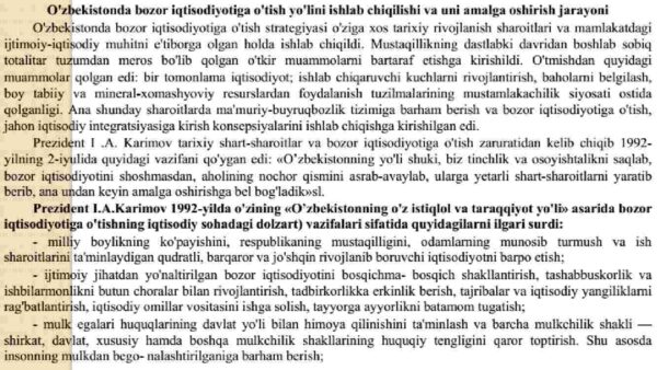 O'zbekistonning o'ziga xos istiqlol va taraqqiyot yo'li - Image 4