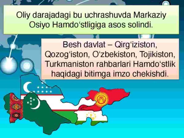 O'zbekistonning Markaziy Osiyo mamlakatlari bilan o'zaro hamkorligi - Image 4