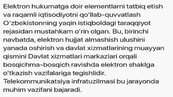 O'zbekistonda raqamli iqtisodiyoti rivojlanishining hozirgi ahvoli va istiqboli - Image 4