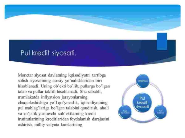 O'zbekiston Respublikasi pul kredit siyosati - Image 4
