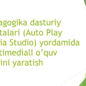 Pedagogika dasturiy vositalari (Auto Play Media Studio) yordamida multimedialI o'quv kursini yaratish