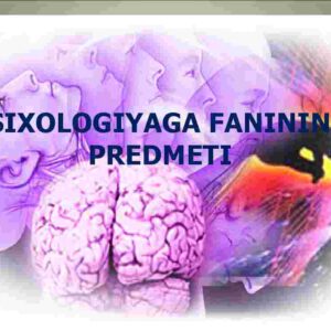 Psixologiya fanining predmeti