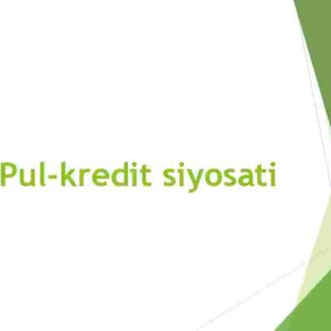 Pul-kredit siyosati
