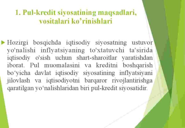 Pul-kredit siyosati - Image 3