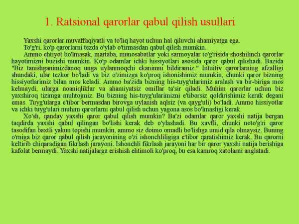 Qarorlarni boshqalar bilan bo'lishish va ularni ergashtirish - Image 3
