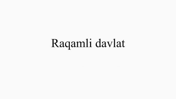 Raqamli davlat