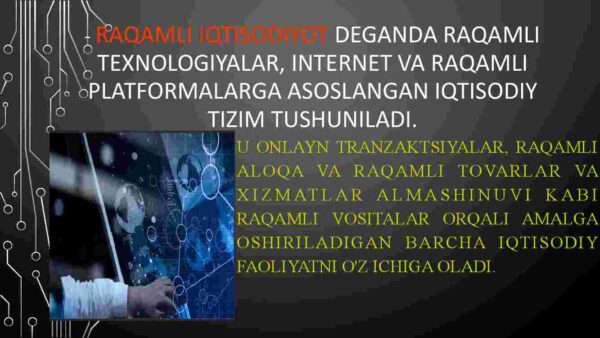 Raqamli iqtisodiyot tushunchasi - Image 2
