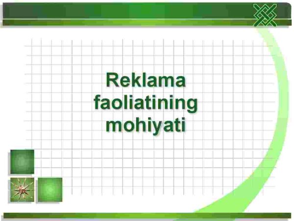Reklama faoliatining mohiyati