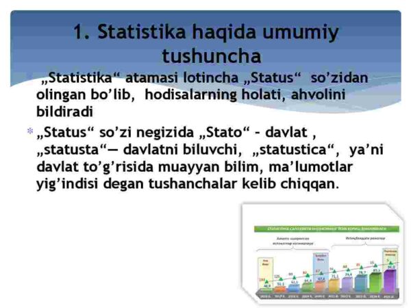 Statistikaga kirish. Tasviriy statistika ko'rsatkichlari - Image 3