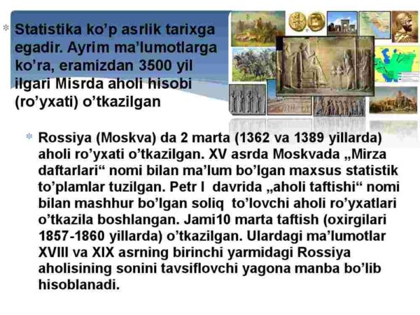 Statistikaga kirish. Tasviriy statistika ko'rsatkichlari - Image 4