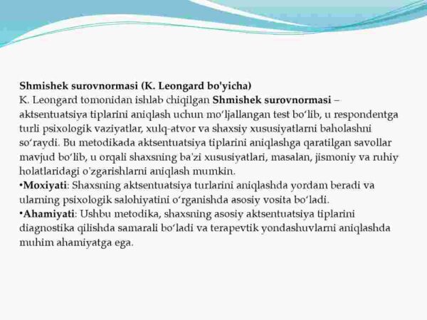 Shaxsdagi aktsentuatsiyalarni diagnostika - Image 3