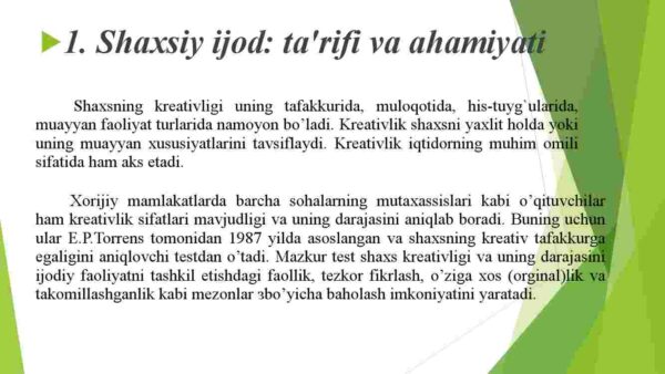 Shaxsiy ijod va ijodiy fikrlash vositalari - Image 3