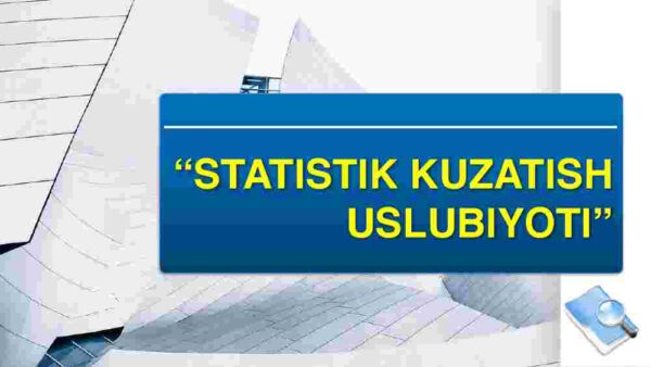 Statistik kuzatish uslubiyoti
