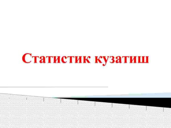Statistik kuzatish