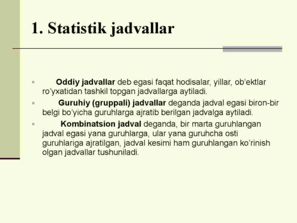 Statistik ma'lumotlarni jadval va grafiklarda tasvirlash - Image 4
