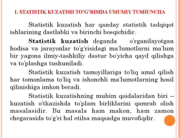 Statistik ma'lumotlarni to'plash nazariyasi va amaliyoti - Image 3