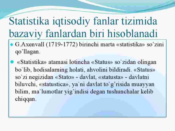 Statistika faniga kirish - Image 3