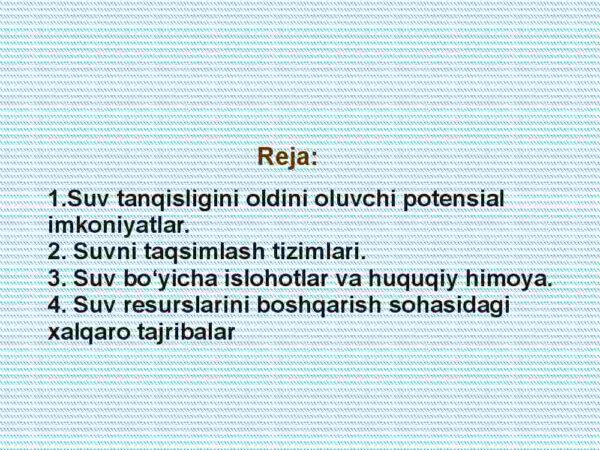 Suv resurslari muammosi - Image 2