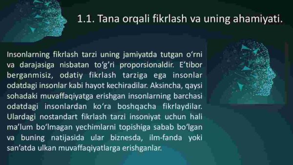 Tana fikrlash. Ijodiy bosim - Image 3