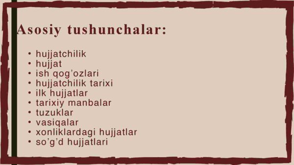 Tarixiy manbalarda hujjatchilik haqidagi fikrlarning keltirilishi - Image 3