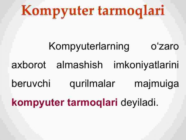 Tarmoqli texnologiyalari va internet hizmatlari - Image 3