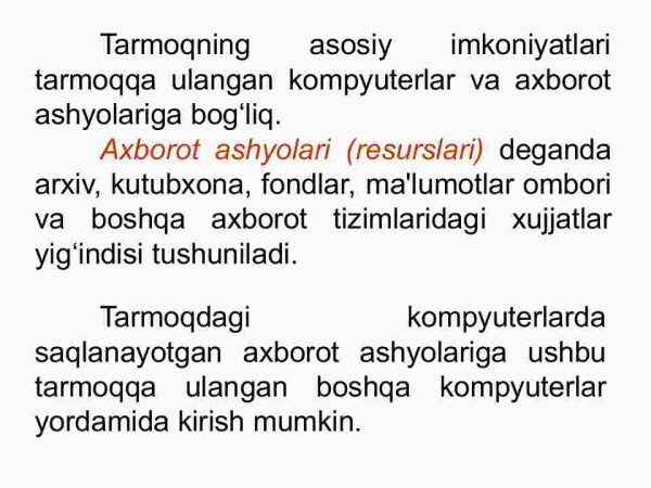 Tarmoqli texnologiyalari va internet hizmatlari - Image 4