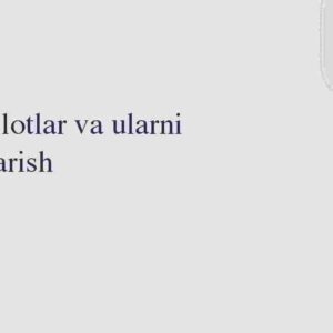 Tashkilotlar va ularni boshqarish