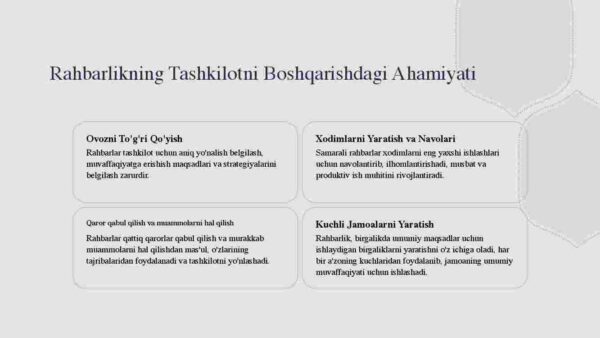 Tashkilotlar va ularni boshqarish - Image 4