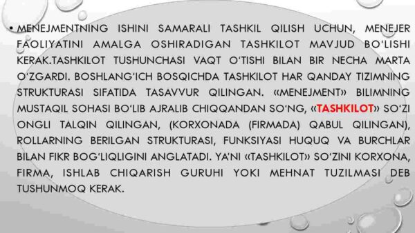 Tashkilotlar va ularni boshqarish - Image 3