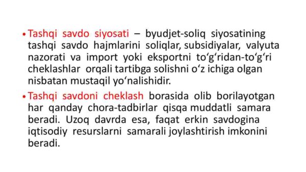 Tashqi savdo siyosati - Image 3
