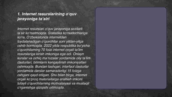 Ta'lim jarayonida internet xizmatlaridan foydalanish - Image 3