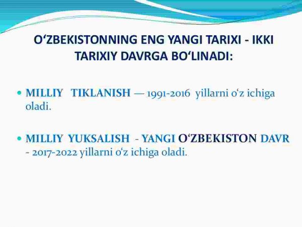 O'zbekistonning eng yangi tarixi о'quv fanining predmeti, maqsadi va vazifalari, nazariy-metodologik tamoyillari - Image 3
