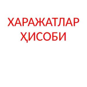Xarajatlar hisobi