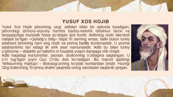 Yusuf Xos Hojibning "Qutadg‘u bilig" asari - Image 3