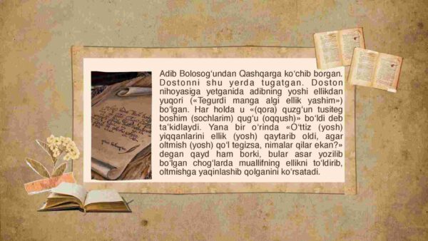Yusuf Xos Hojibning "Qutadg‘u bilig" asari - Image 4