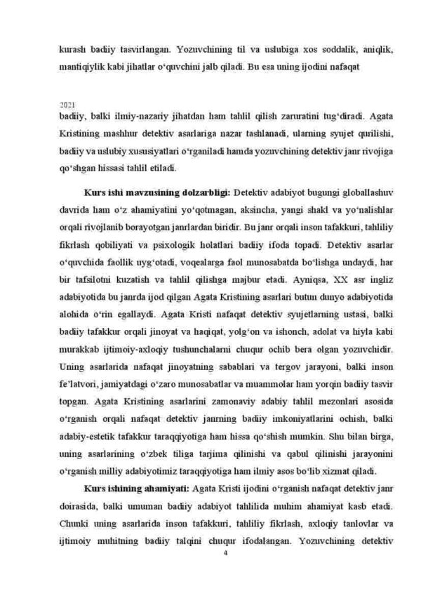 Agata Kristi detektiv asarlarining xususiyatlari - Image 4