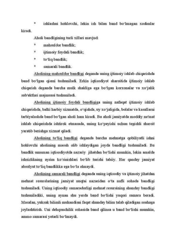 Aholining ish bilan bandligi va ishsizlik - Image 3