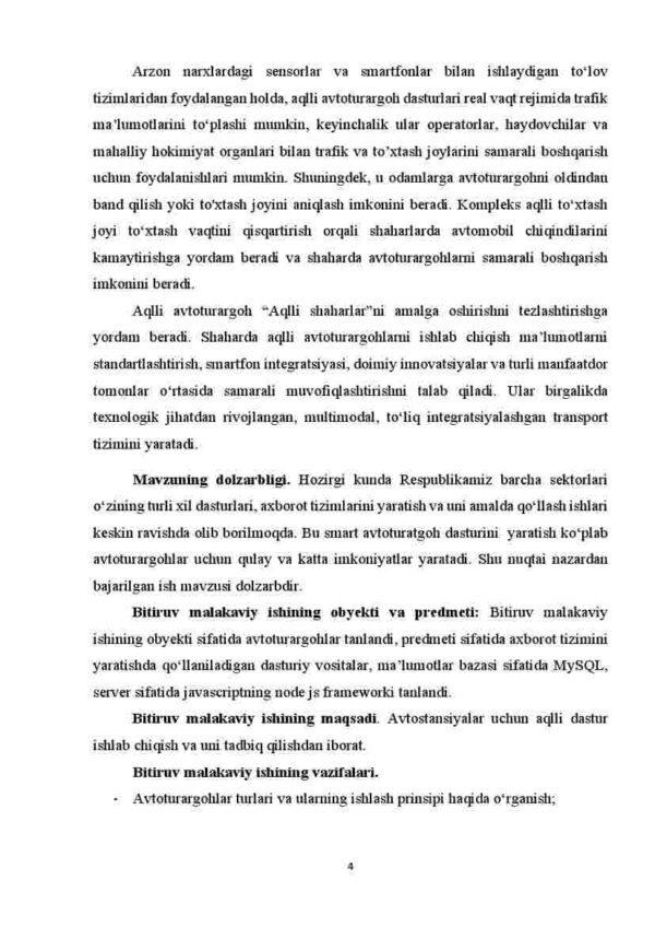 Aqlli avtoturargoh backend qismini ishlab chiqish - Image 4