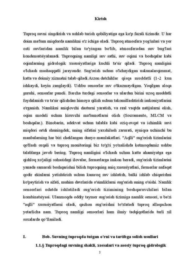 Arduino yordamida tuproq namligini aniqlovchi loyiha ishlab chiqish - Image 3