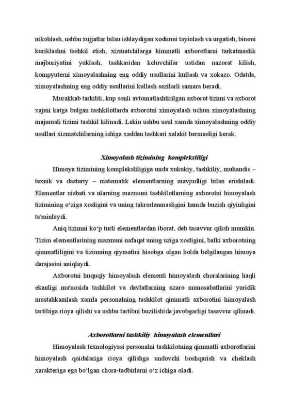 Avtomatlashtirilgan axborot tizimlarida ma'lumotlarga nisbatan xavflar - Image 3