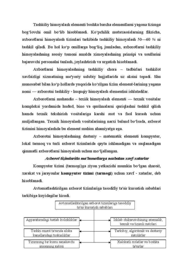 Avtomatlashtirilgan axborot tizimlarida ma'lumotlarga nisbatan xavflar - Image 4