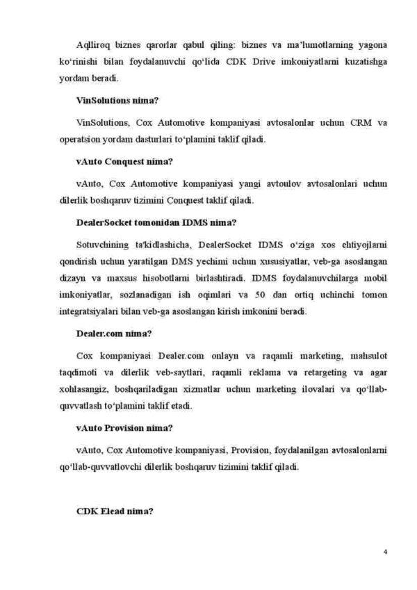 Avtosalonda avtomobil sotib olish tizimi uchun dastur - Image 4